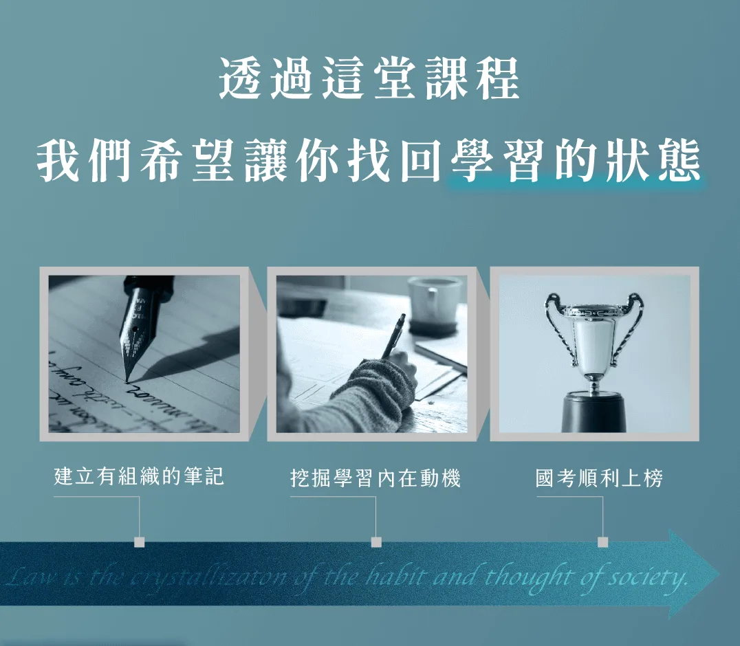 透過這堂課程找回學習的狀態：建立有組織的筆記、挖掘學習內在動機、國考順利上榜